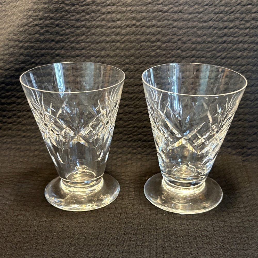 Edinburgh Scotland - Elegant Crystal-Juice or Sherry Drinking Glasses